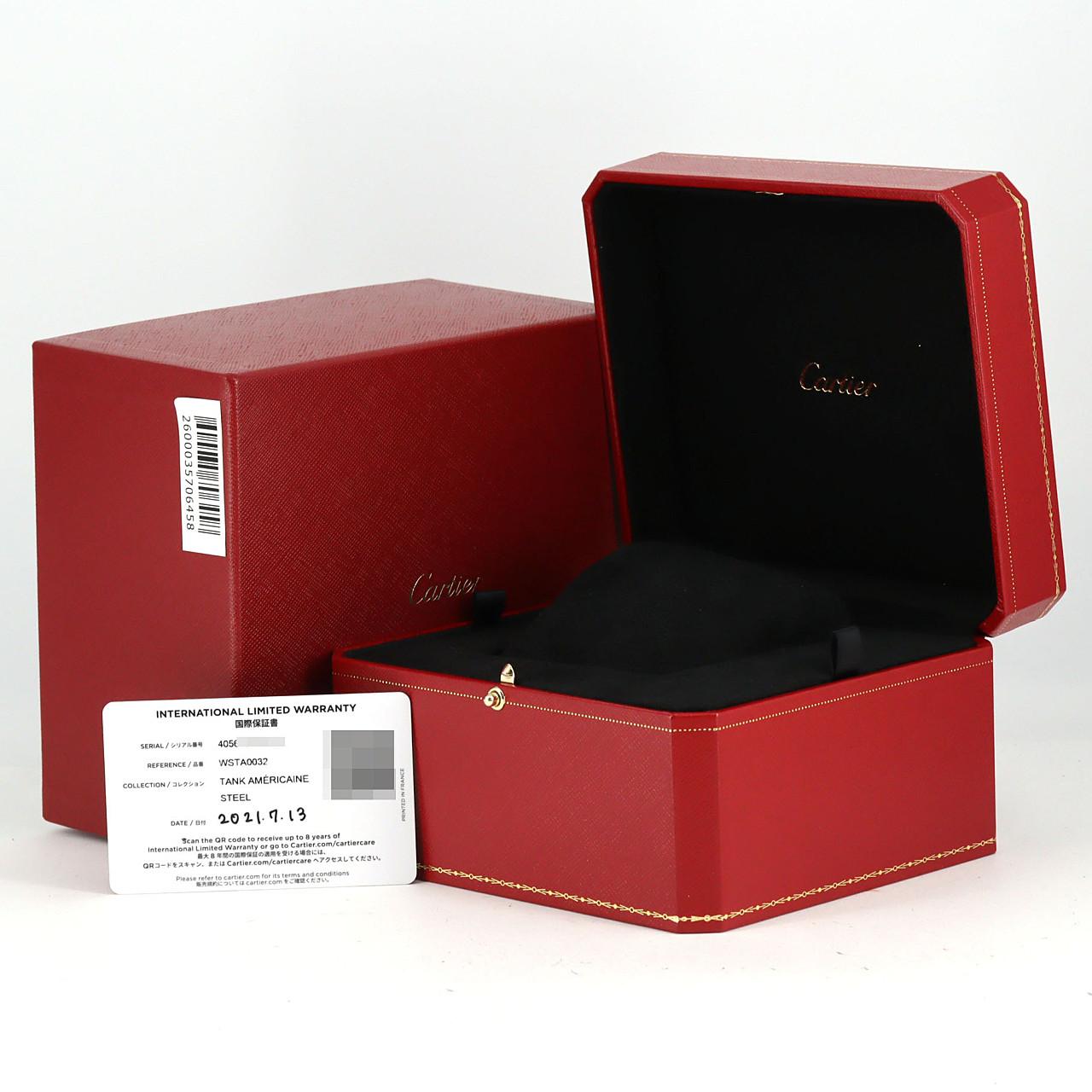 カルティエ ミニタンクアメリカン WSTA0032 SS クォーツ