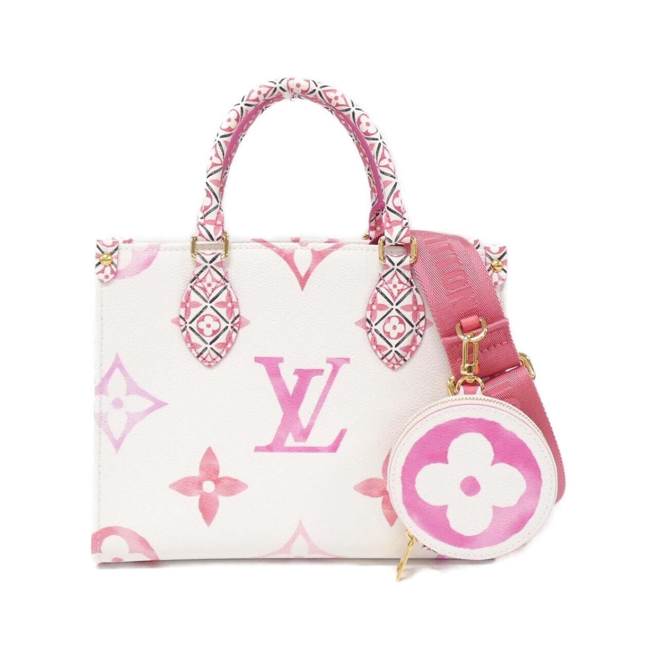 LOUIS VUITTON Monogram Flower Tile (LV by the Pool) On the Go PM M22976 包