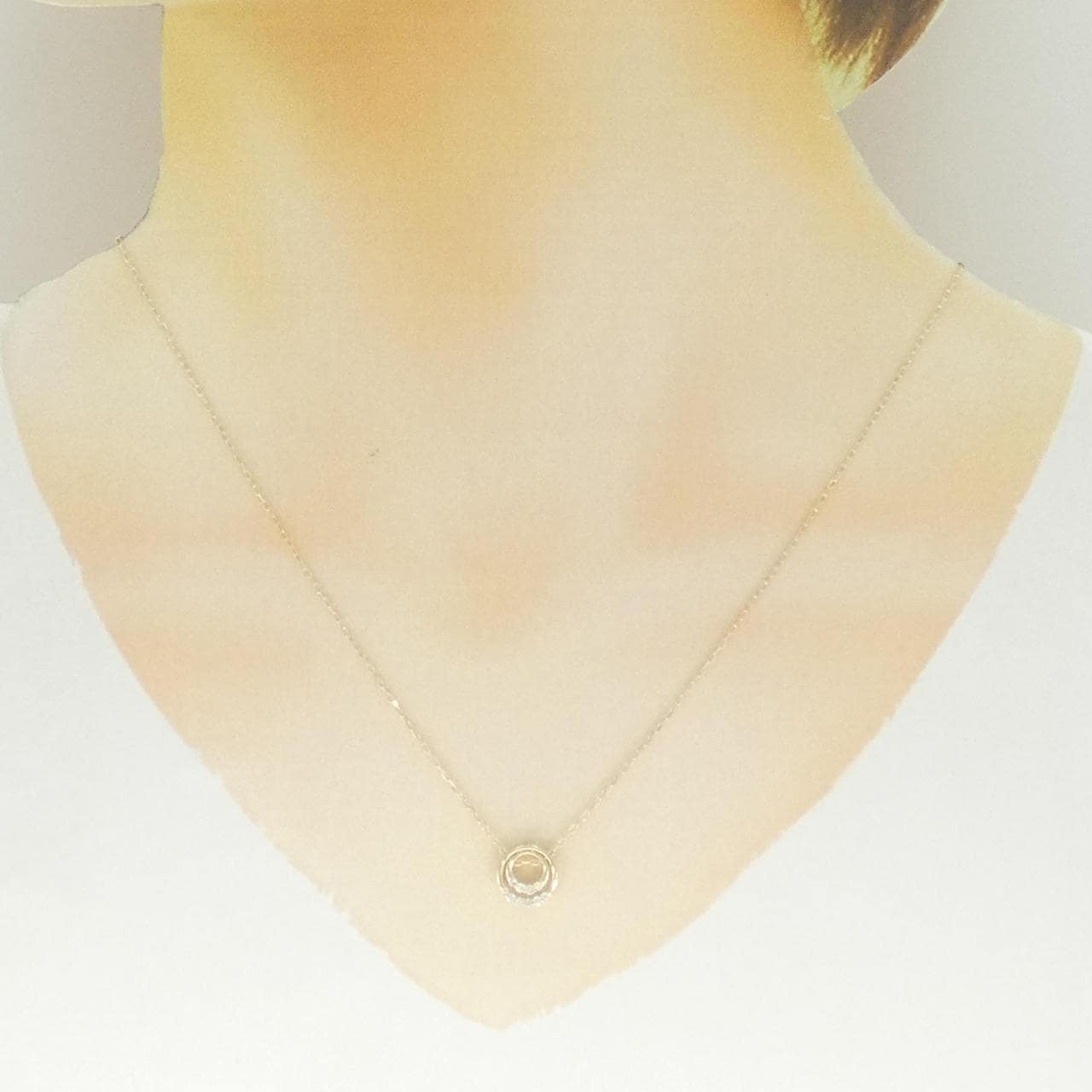 K10YG 2WAY ダイヤモンド ネックレス 0.056CT