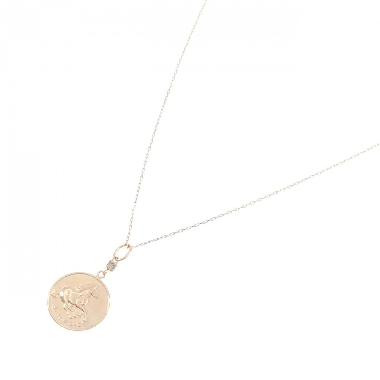 K18PG ダイヤモンド ネックレス 0.03CT