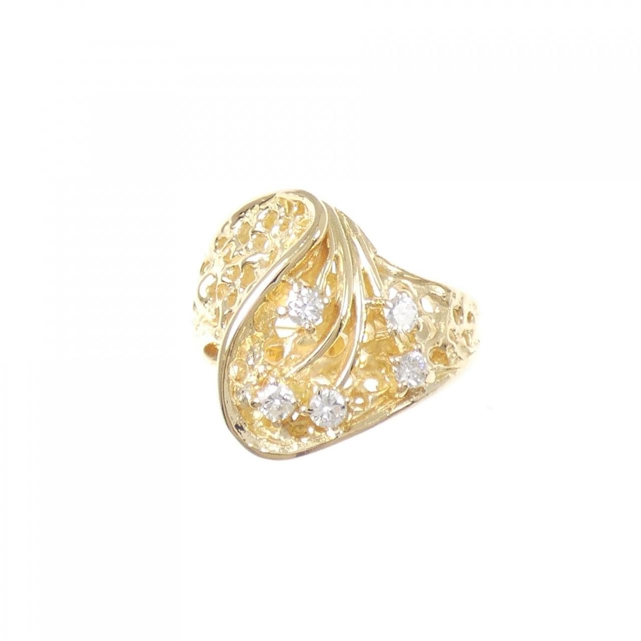 K18YG ダイヤモンド リング 0.24CT