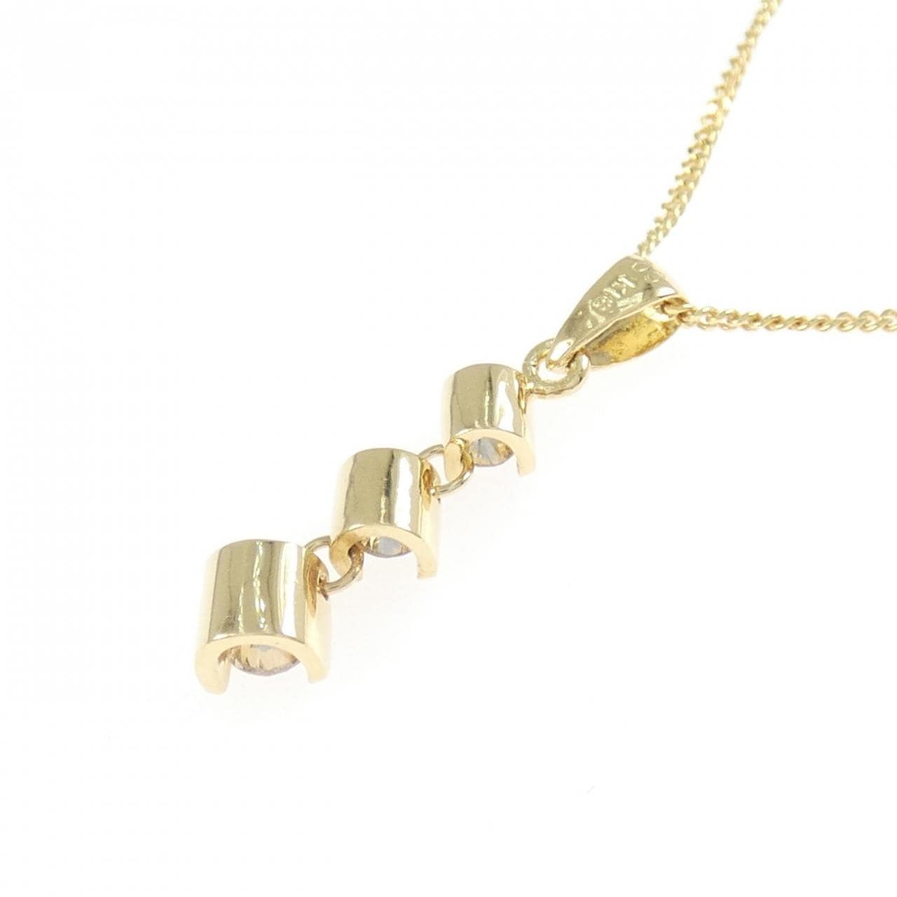 K18YG ダイヤモンド ネックレス 0.3CT