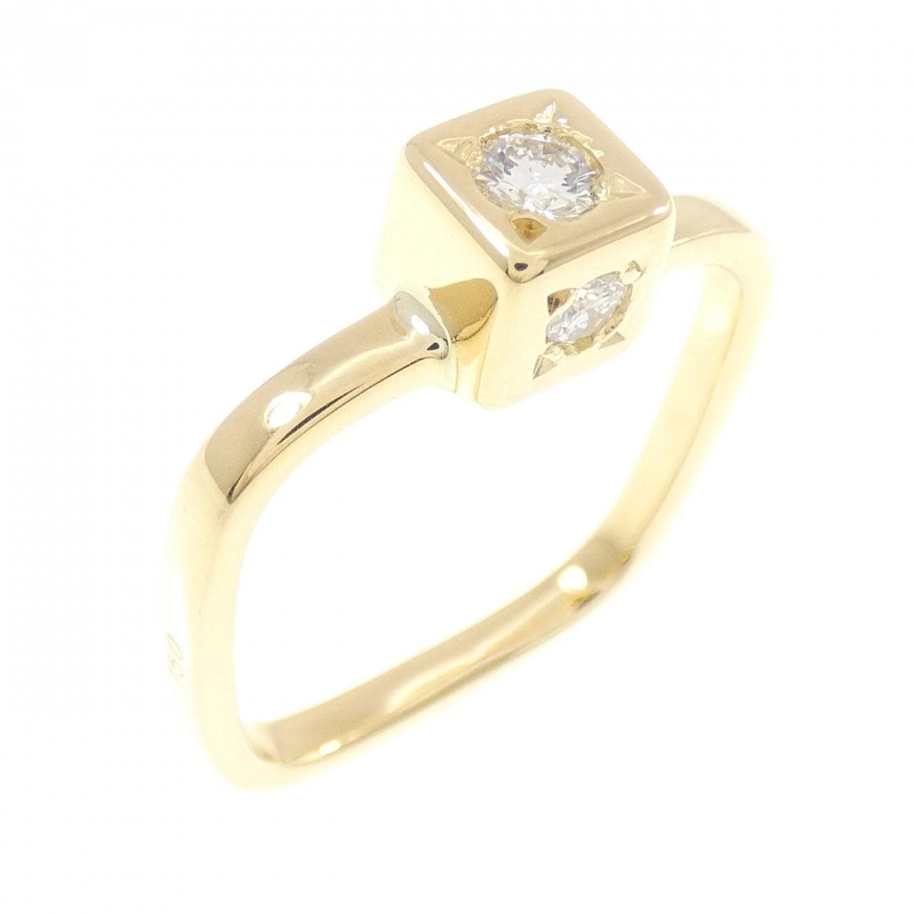 750YG ダイヤモンド リング 0.28CT