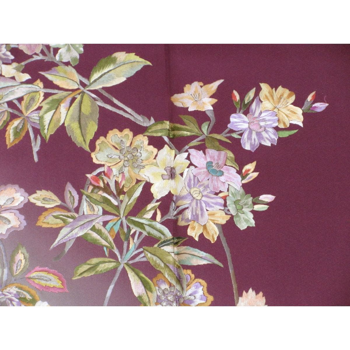 訪問着　刺繍加工ボカシ染