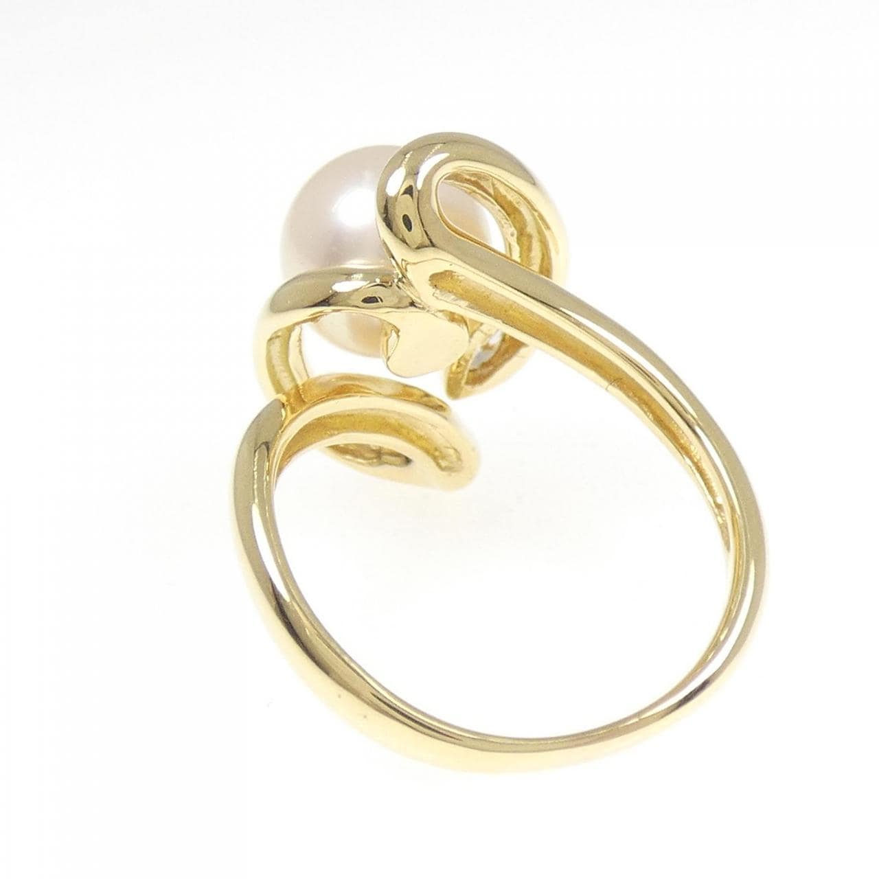 K18YG アコヤパール リング 8mm