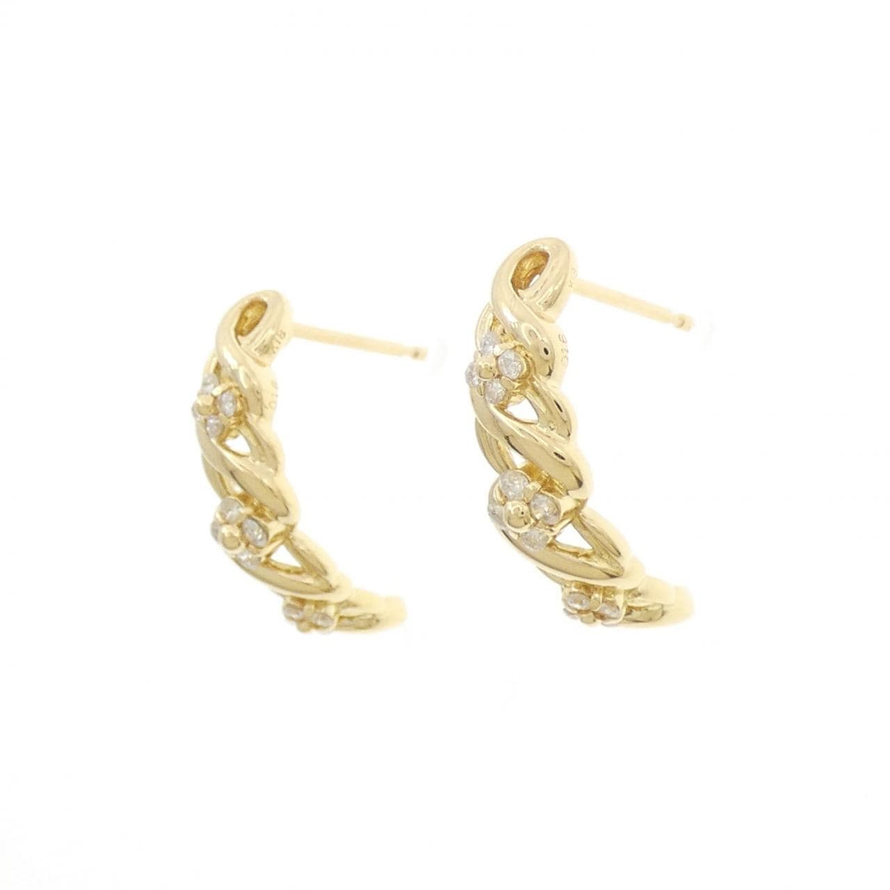 K18YG ダイヤモンド ピアス 0.32CT