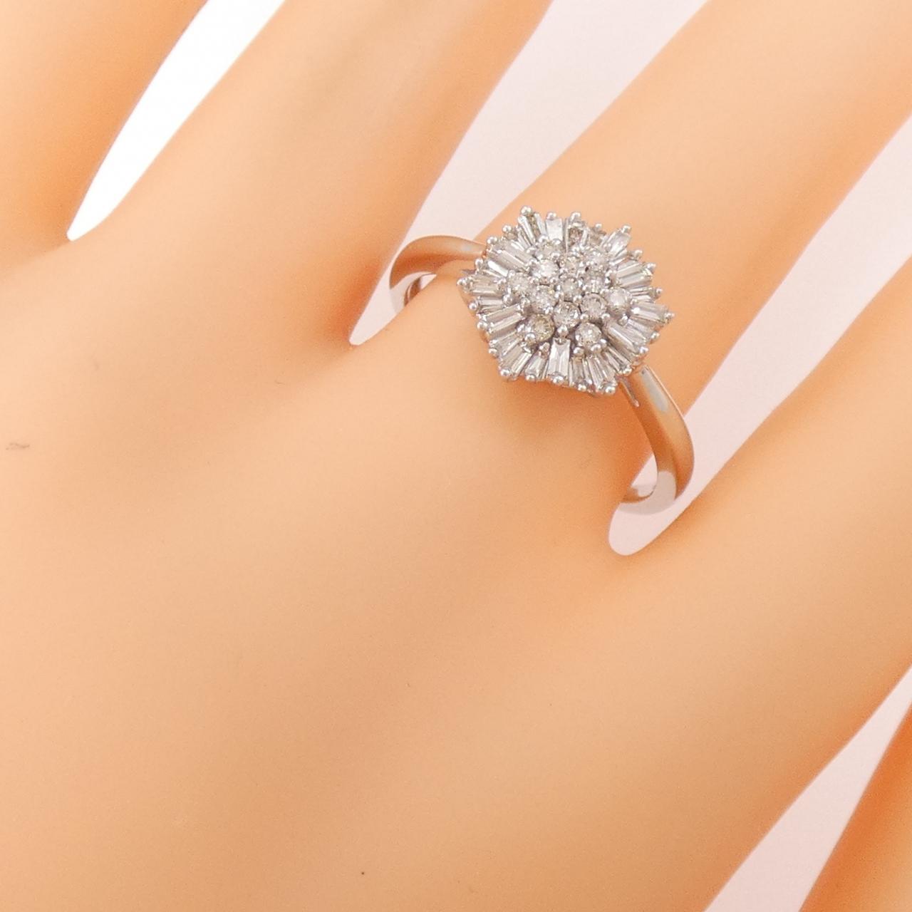K18WG ダイヤモンド リング 0.43CT