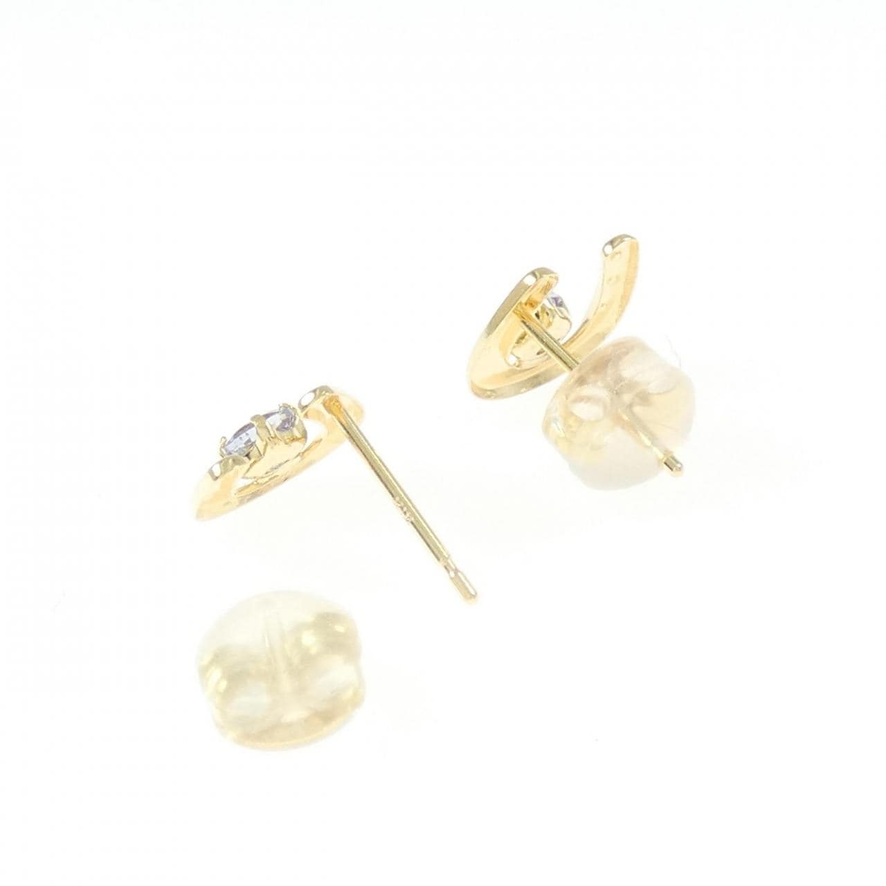 【新品】K18YG ホースシュー タンザナイト ピアス