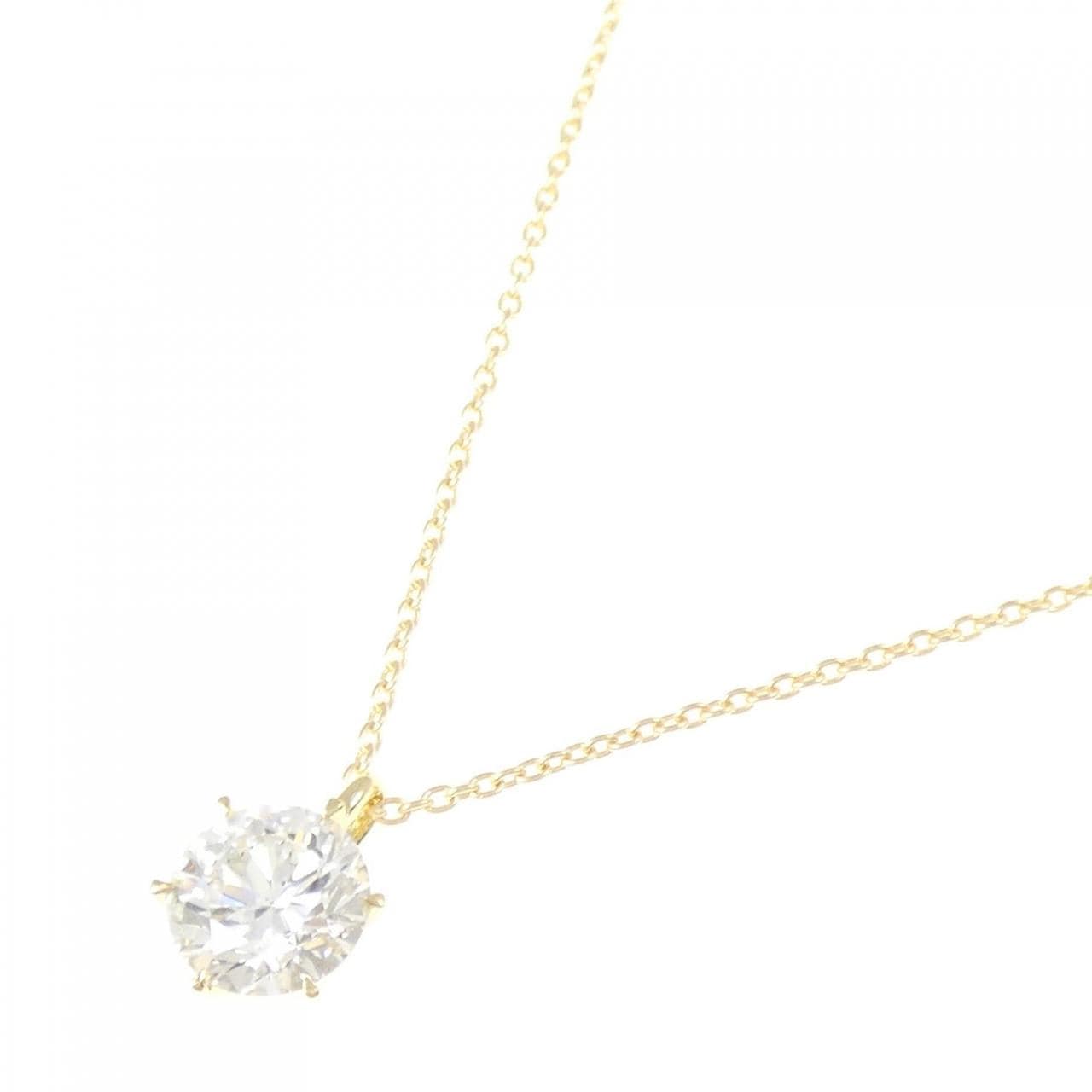【リメイク】K18YG ダイヤモンド ネックレス 1.040CT G SI2 VG