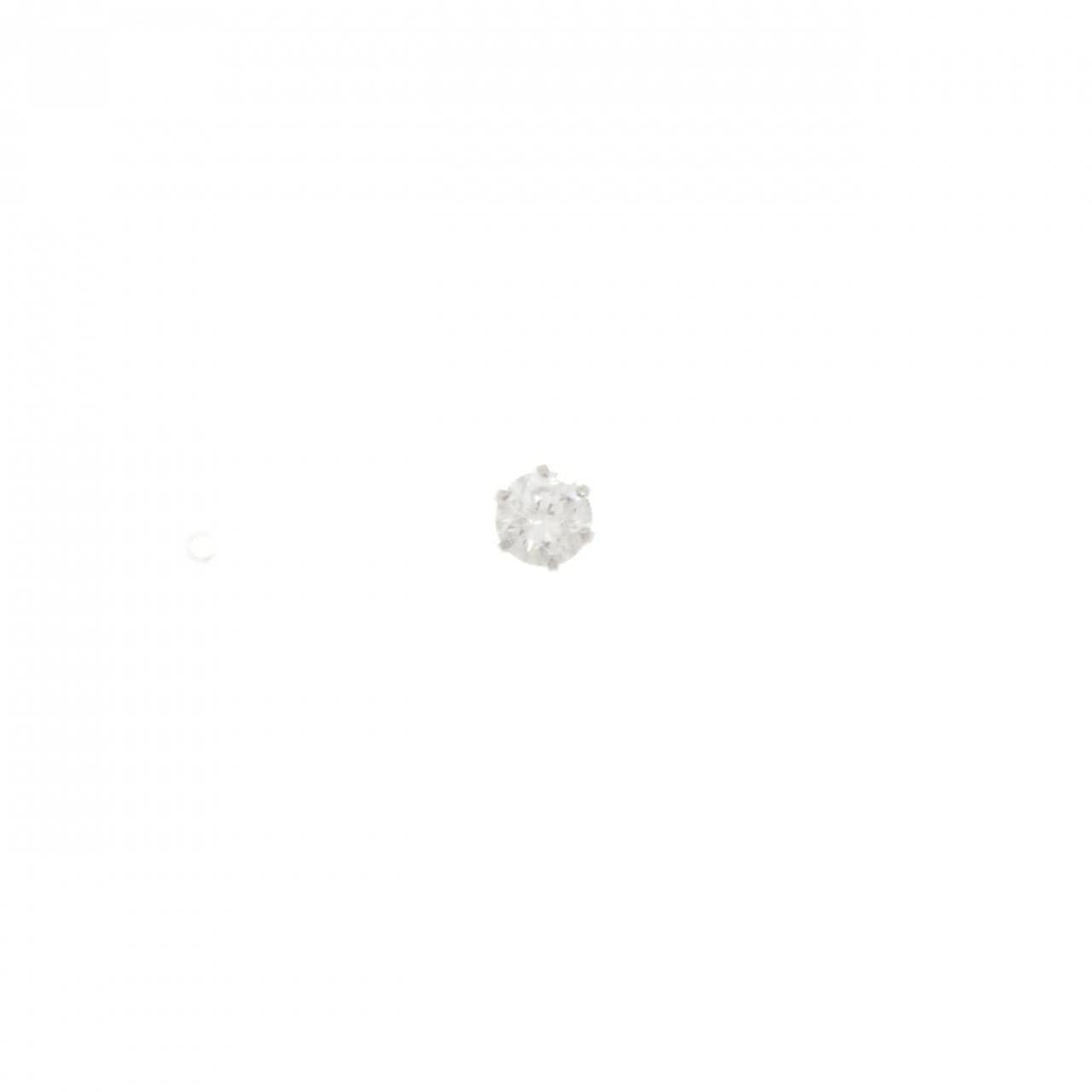PT900 ソリティア ダイヤモンド ピアス 0.268CT 片耳