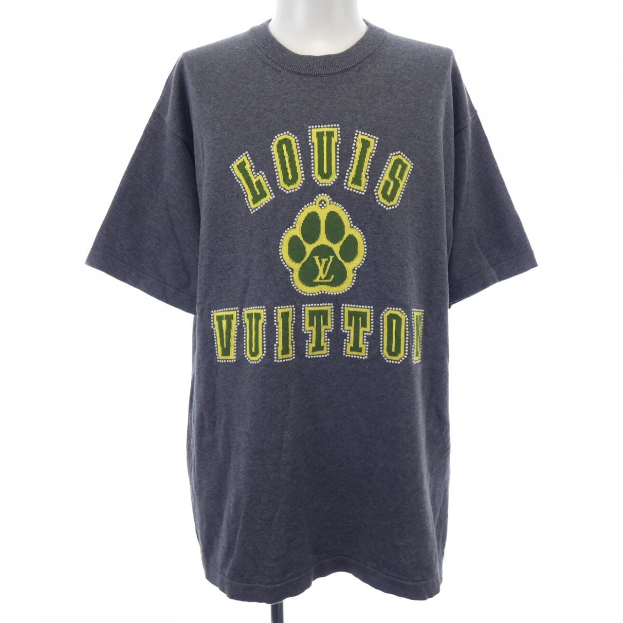 LOUIS VUITTON缀饰短袖棉质圆领针织衫 (HSN15WAUR)