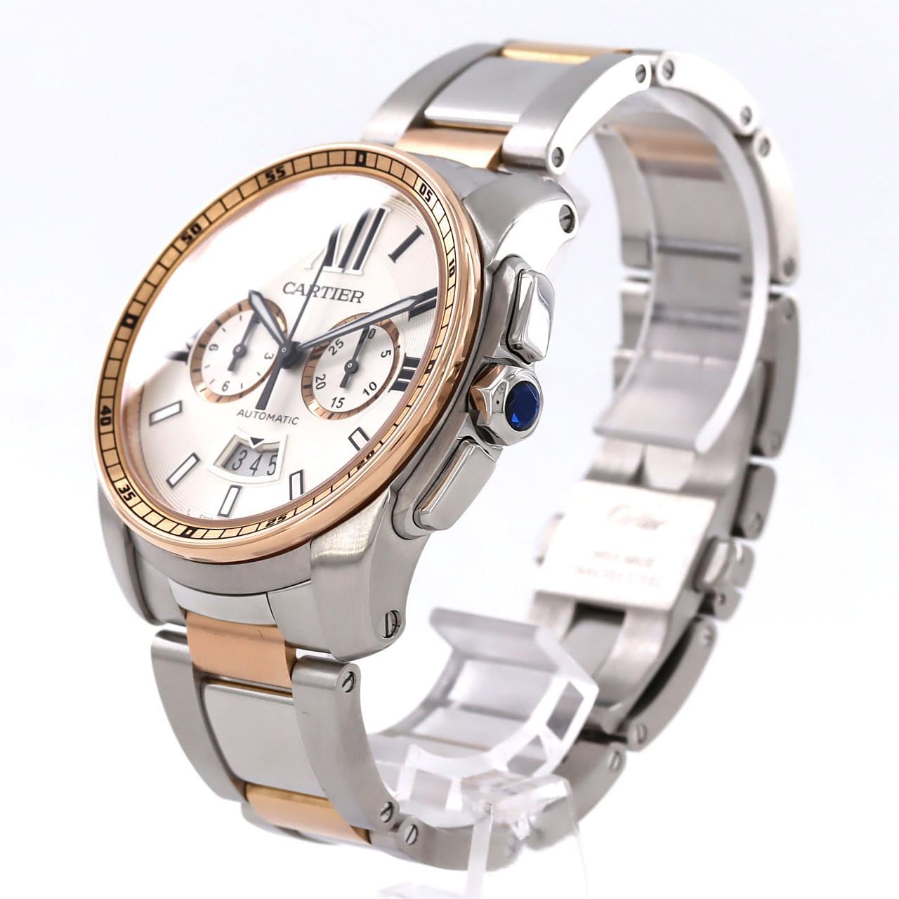 カルティエ カリブル･ドゥ･カルティエクロノ PGコンビ W7100042 SSxPG 自動巻