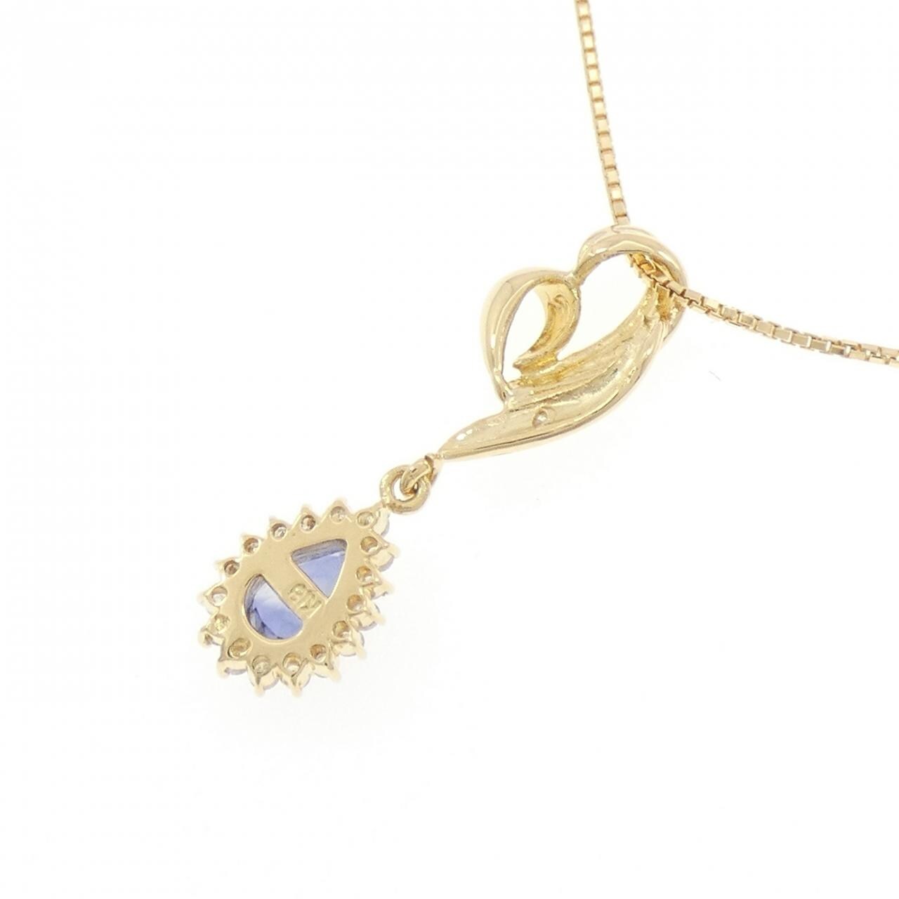 K18YG サファイヤ ネックレス