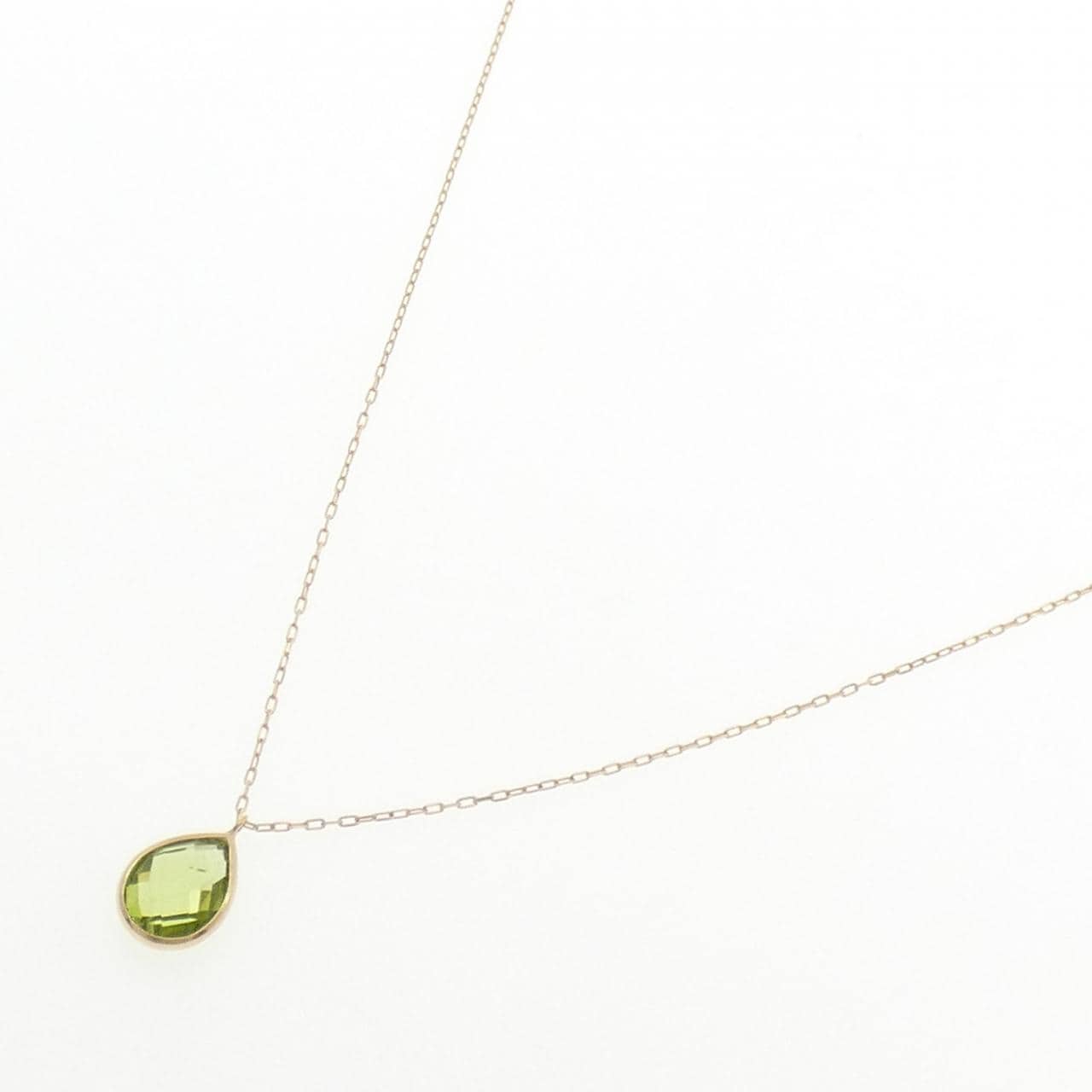K18YG ペリドット ネックレス