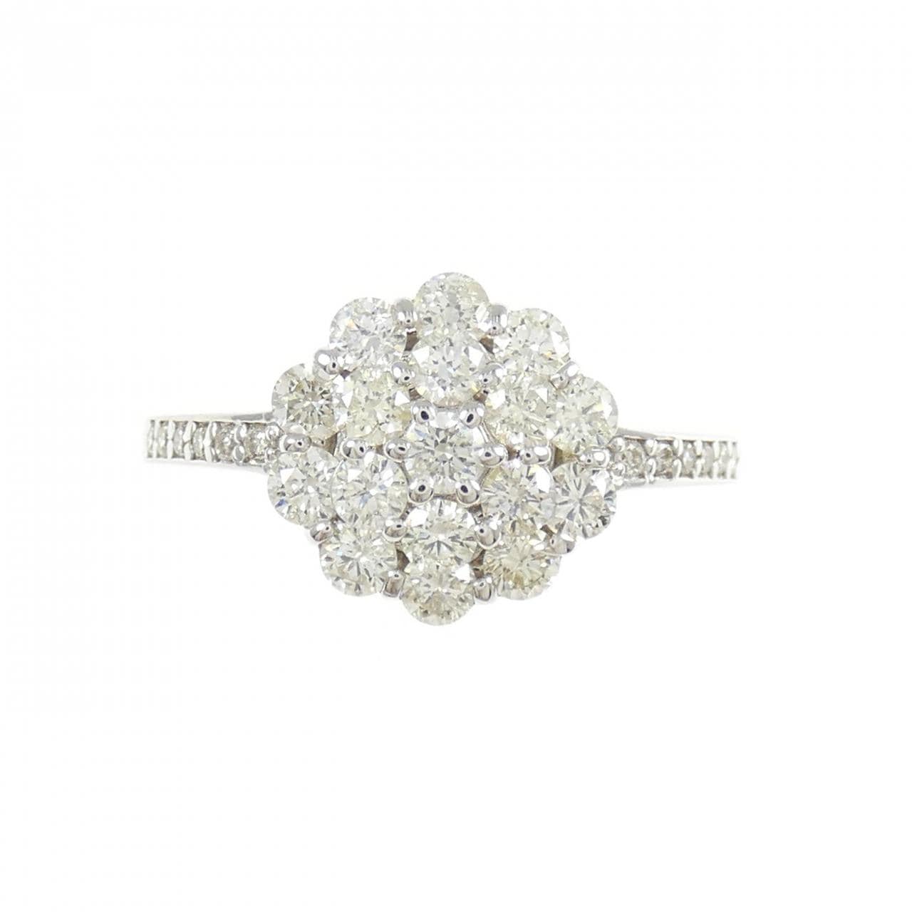 K18WG ダイヤモンド リング 1.00CT