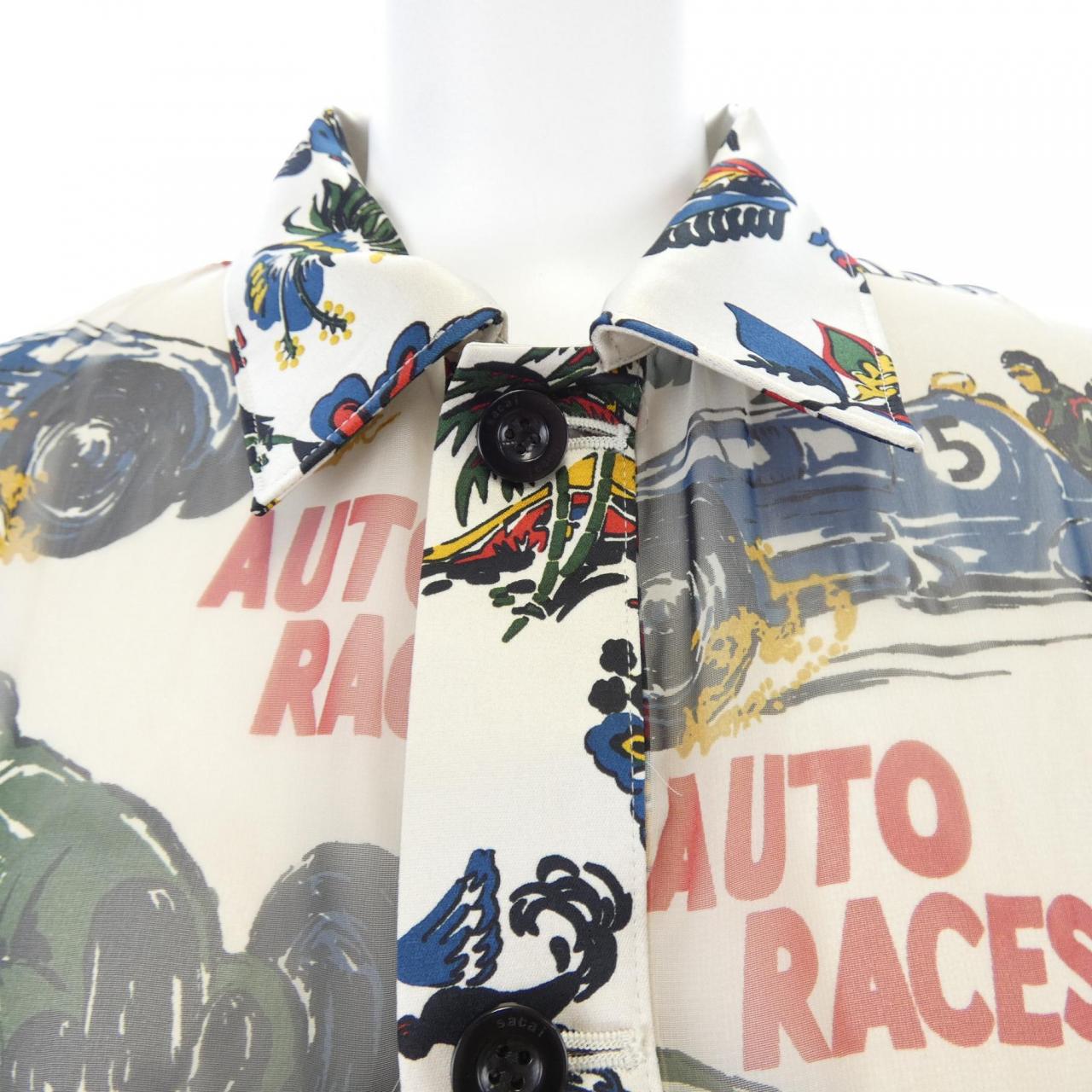サカイ SACAI CAR RACE PRINT 25-07727 シャツ