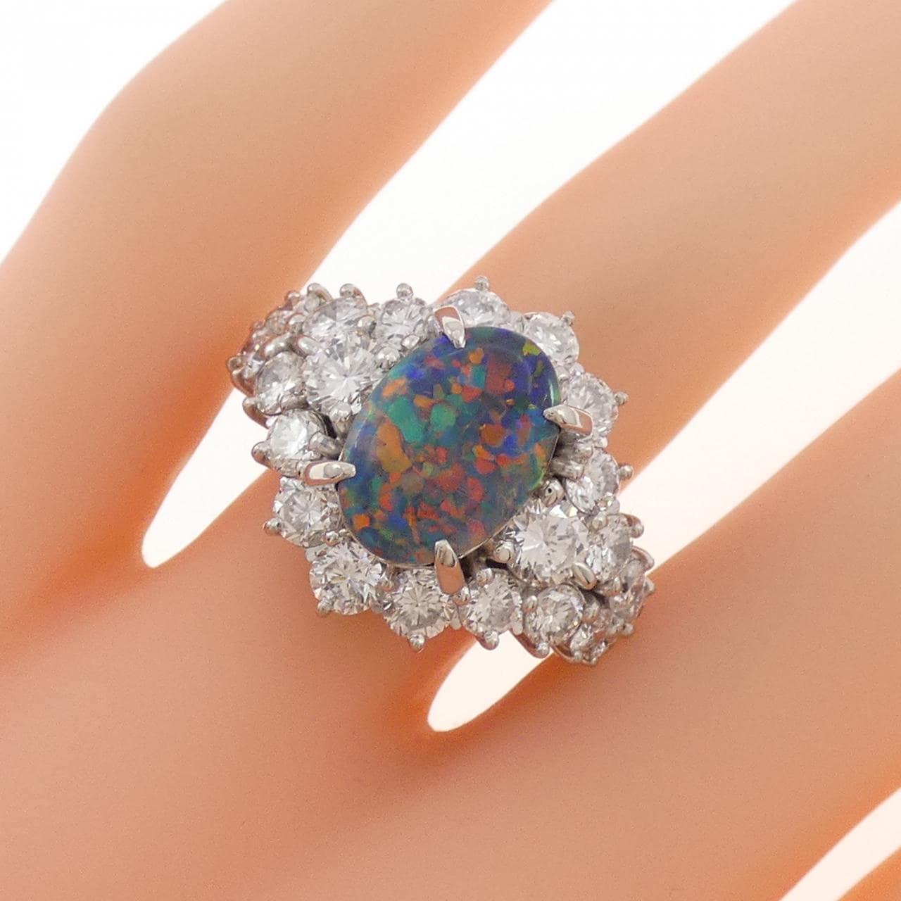 PT900 ブラックオパール リング 2.40CT