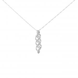 K18WG ダイヤモンド ネックレス 0.30CT
