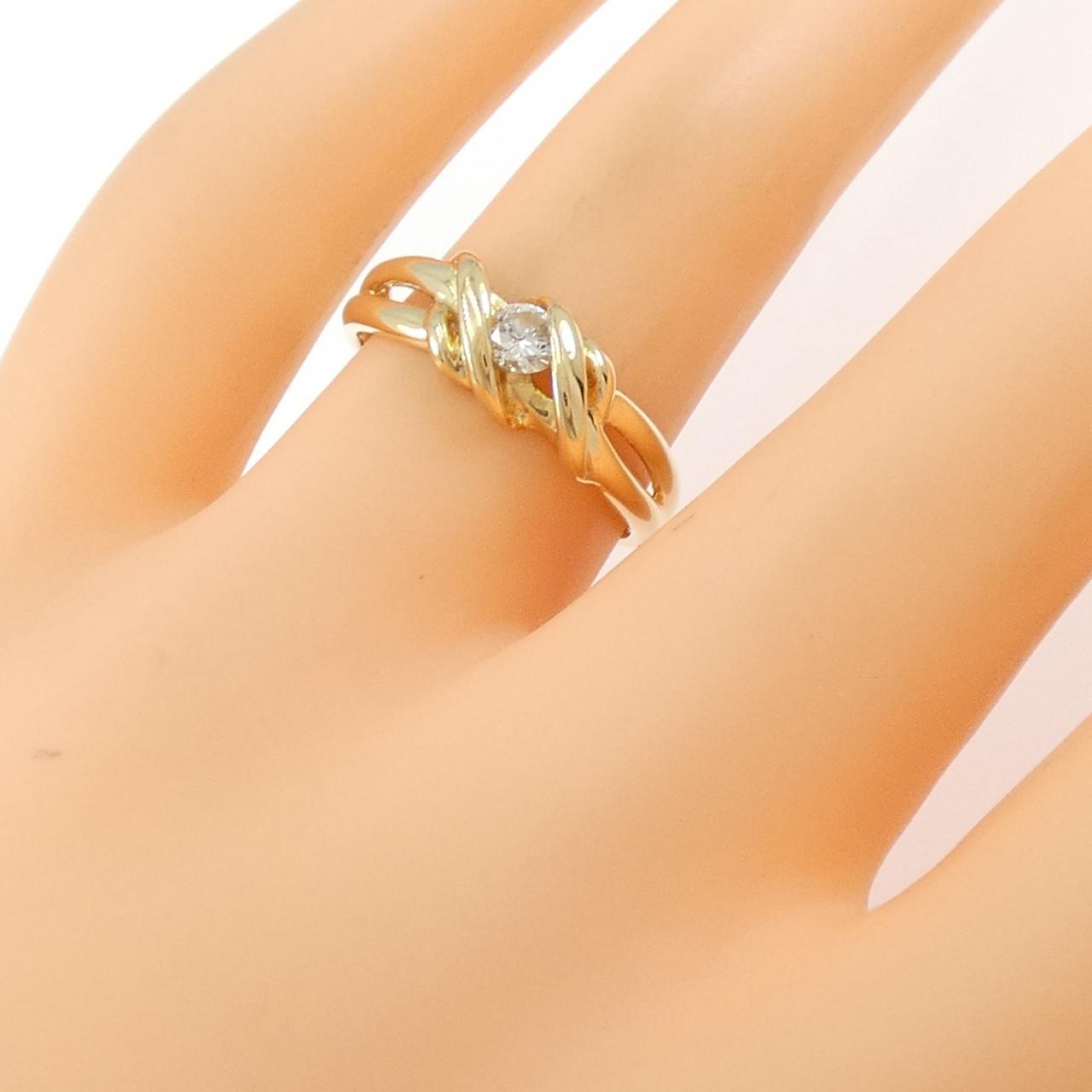 K18YG ダイヤモンド リング 0.17CT