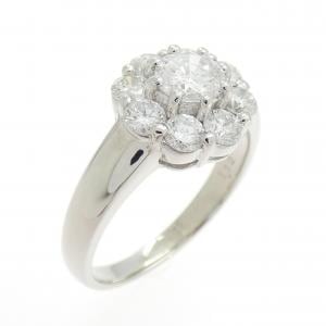 PT900 フラワー ダイヤモンド リング 1.12CT