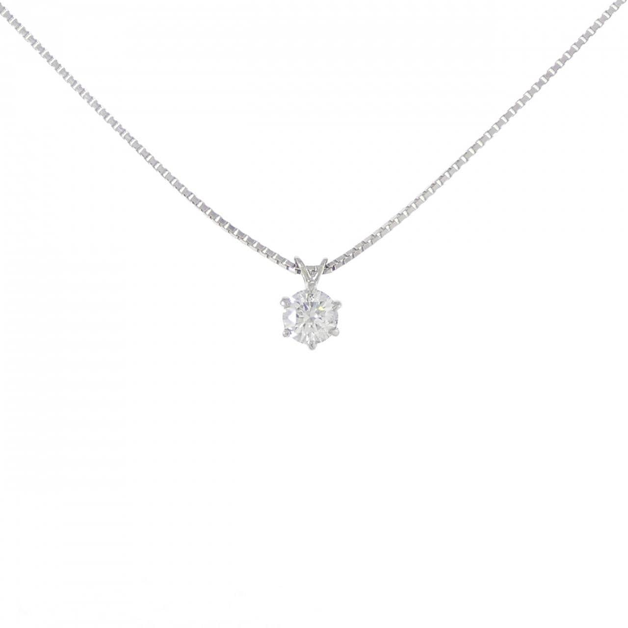 PT Solitaire Diamond Necklace 0.340CT E SI2 VG