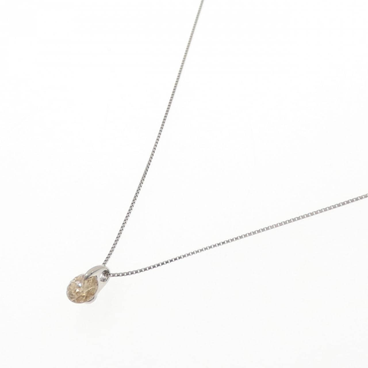 PT900/PT850 ソリティア ダイヤモンド ネックレス 1.25CT