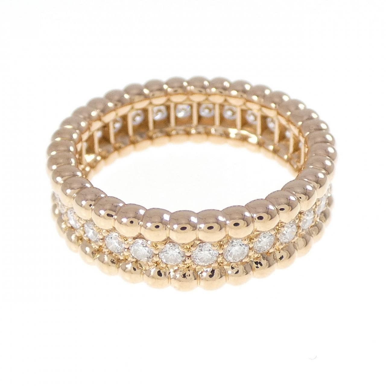 ヴァンクリーフ&アーペル ペルレ ダイヤモンド 1連モデル リング