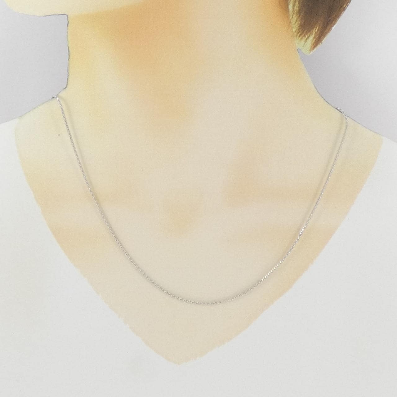 K18WG ネックレス