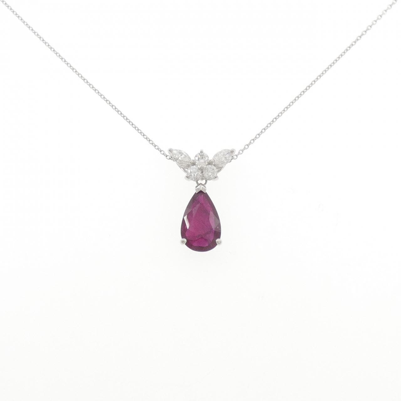 PT900/PT850 ルビー ネックレス 2.53CT