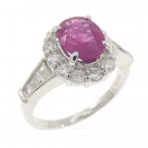 PT900 ルビー リング 1.61CT
