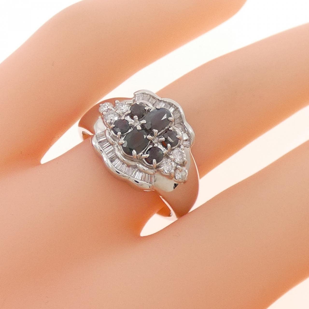 PT900 アレキサンドライト リング 0.59CT