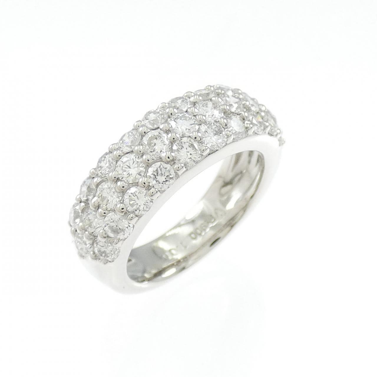 PT900 パヴェ ダイヤモンド ピンキーリング 1.00CT
