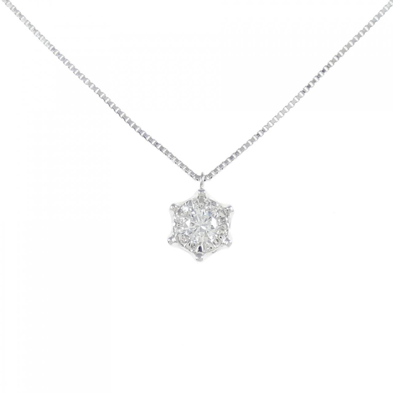 [BRAND NEW] PT Diamond Necklace 0.231CT E SI2 Good