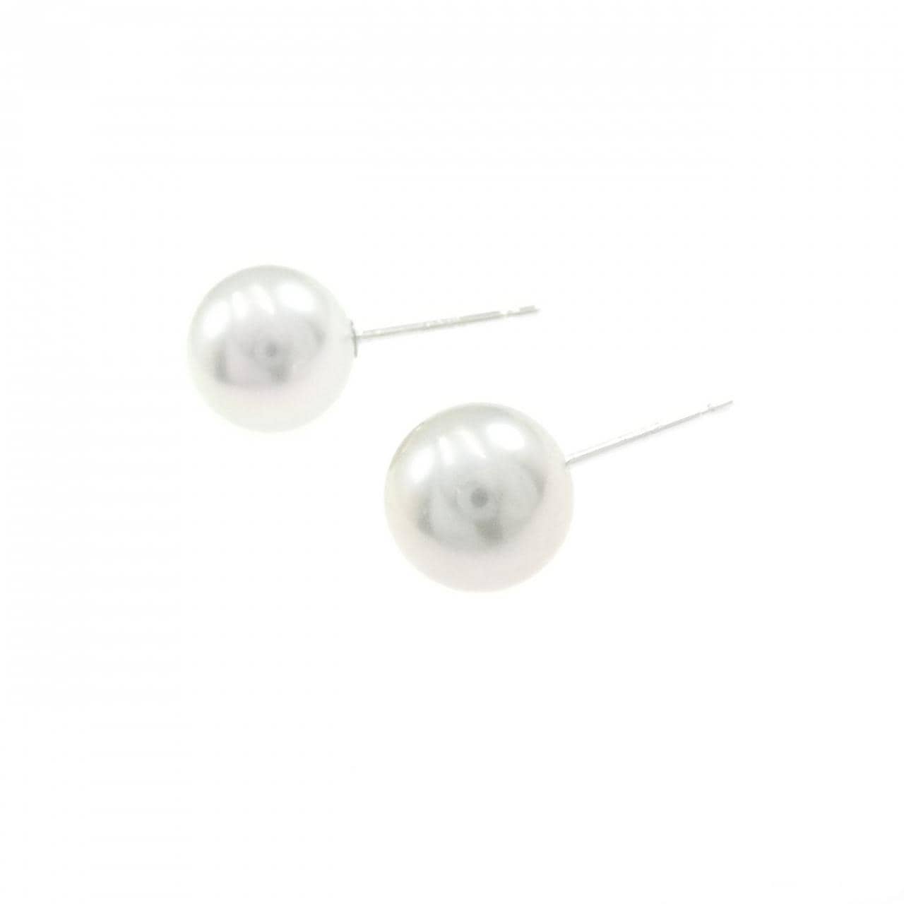 K14WG Akoya pearl earrings 8mm