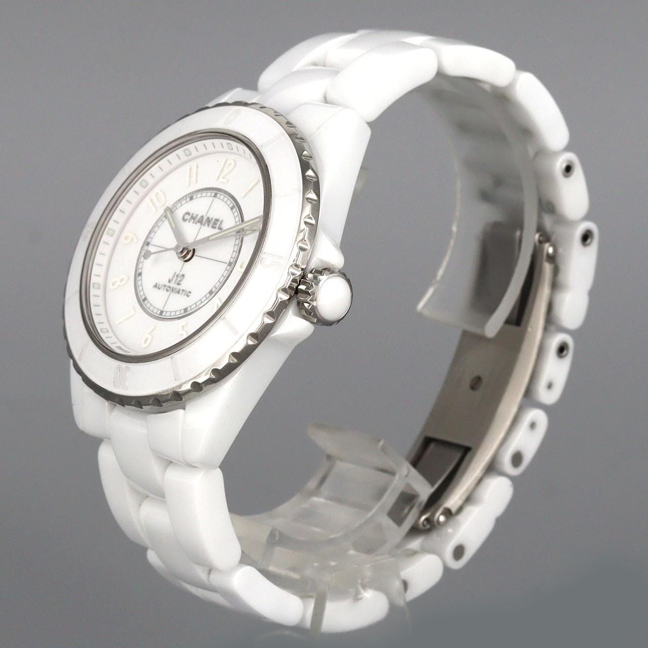 シャネル J12ファントムキャリバー12.1 38mmセラミック H6186 セラミック 自動巻