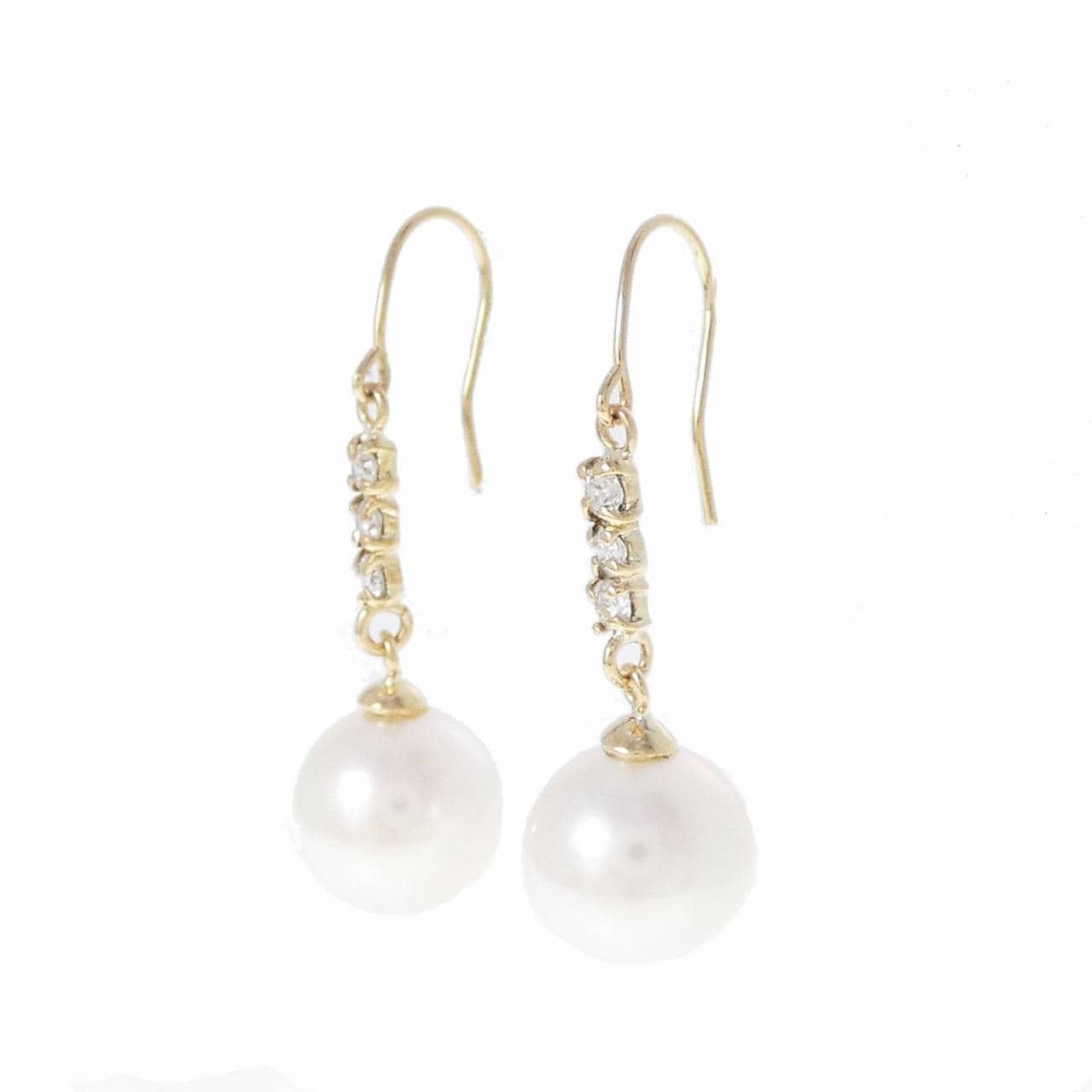 K18YG アコヤパール ピアス 8.1mm