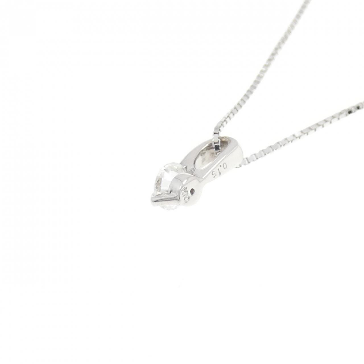 K10WG ダイヤモンド ネックレス 0.15CT