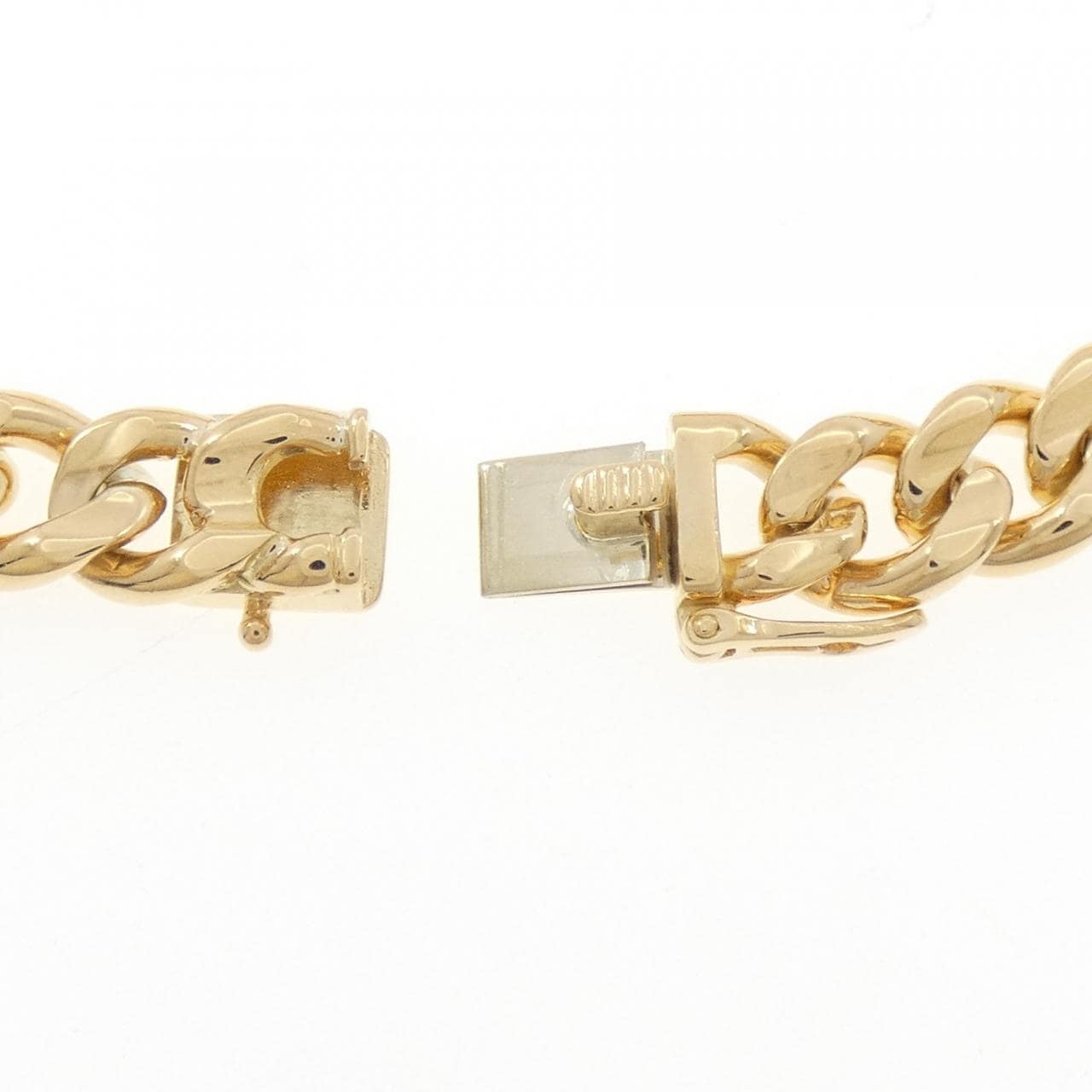 K18YG/PT850 ダイヤモンド ブレスレット 0.09CT