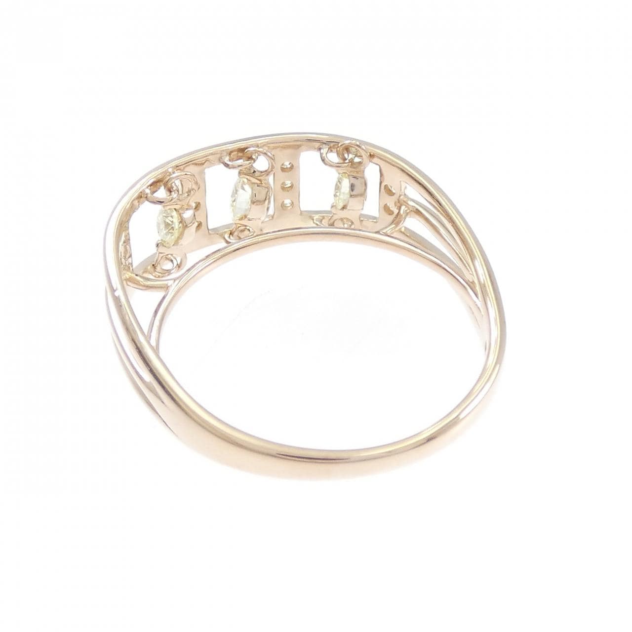 K18PG ダイヤモンド リング