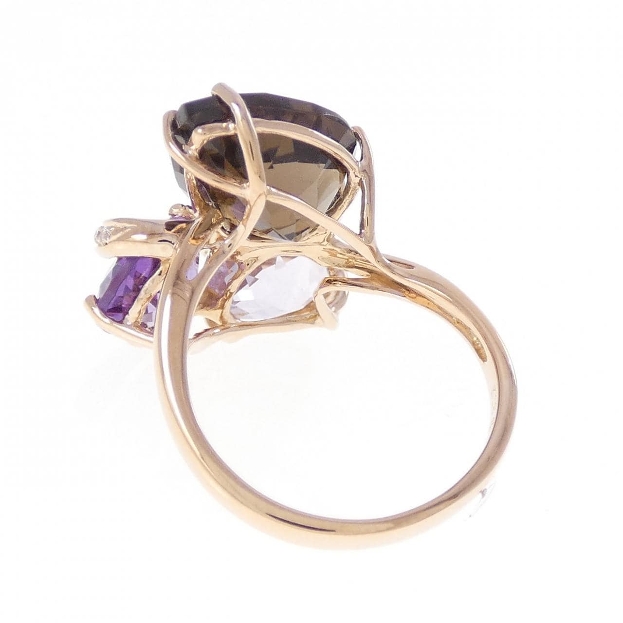 K18PG カラーストーン リング