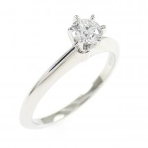 ティファニー クラシックソリティア リング 0.28CT F VVS2 3EXT