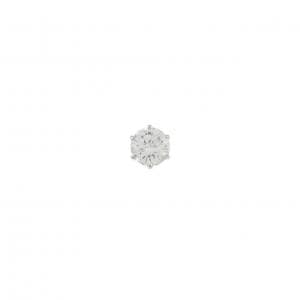 PT900 ソリティア ダイヤモンド ピアス 0.315CT 片耳