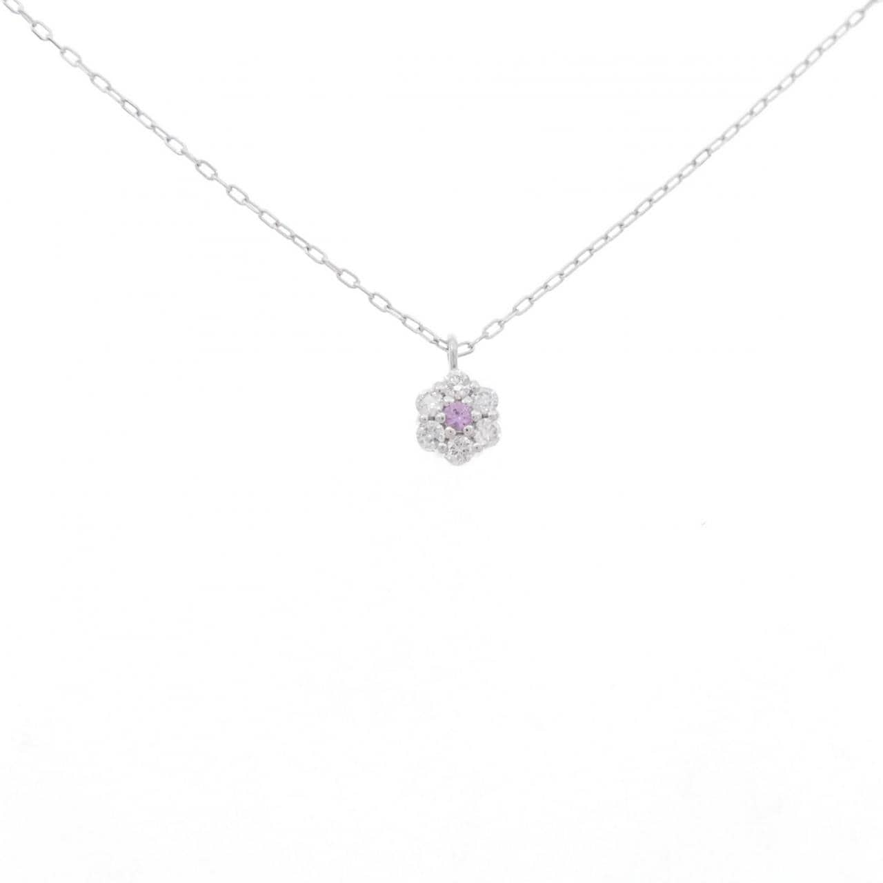 PT Sapphire Necklace 0.02CT