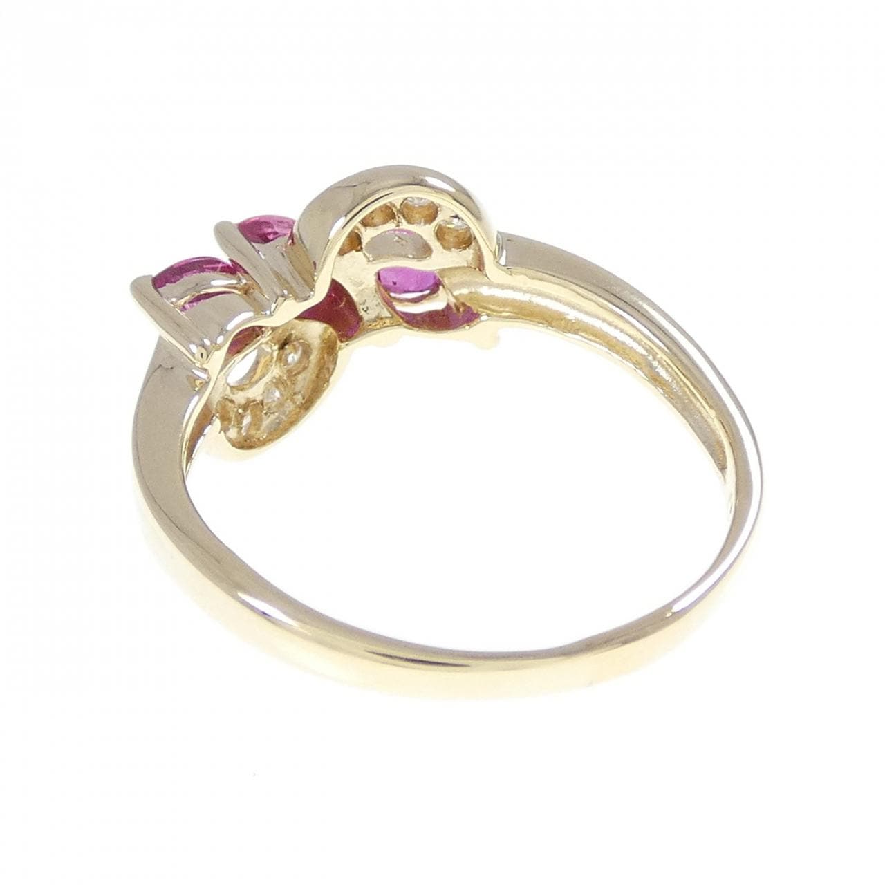 14KTYG ルビー リング 0.55CT