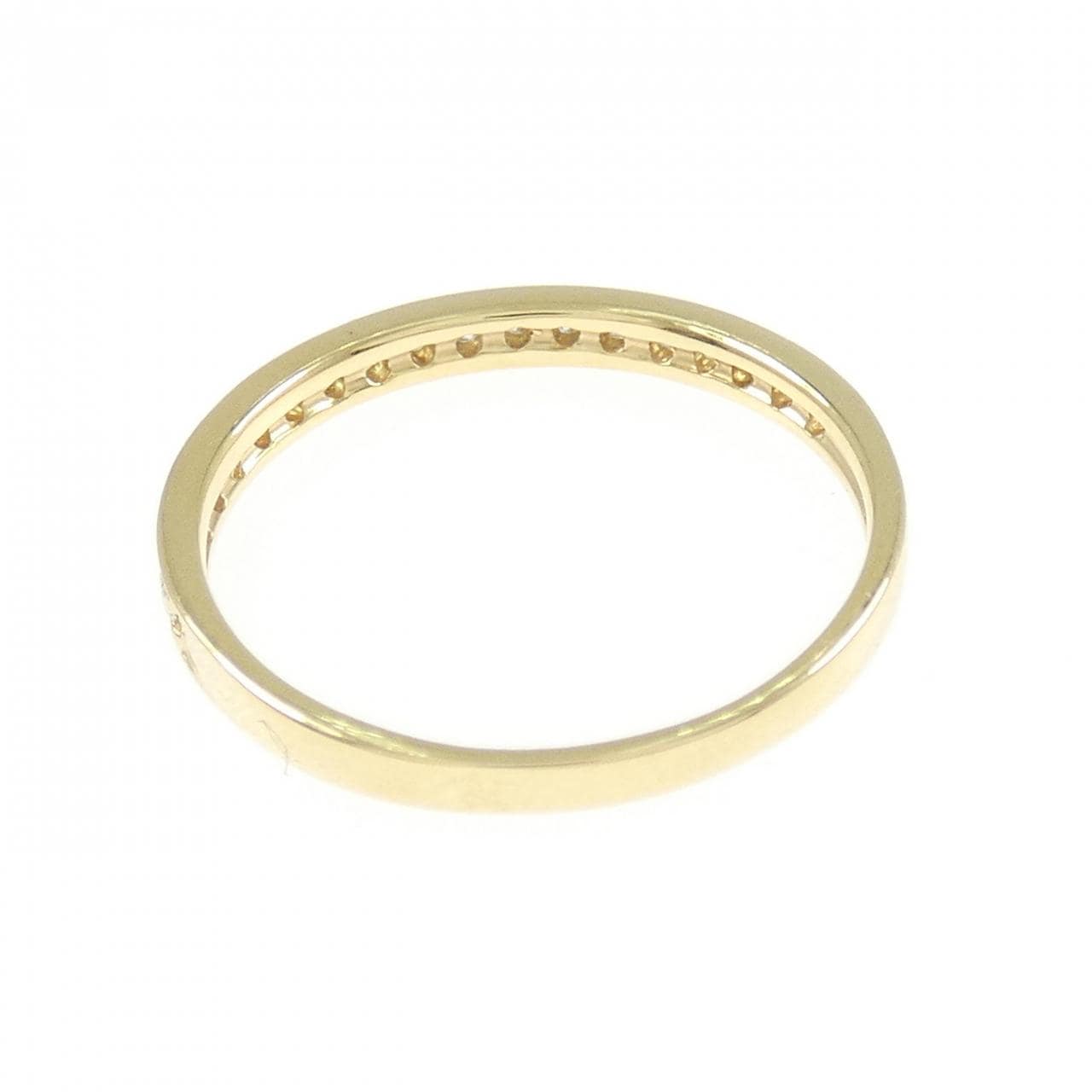 K18YG ハーフエタニティ ダイヤモンド リング 0.15CT