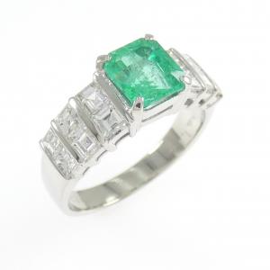PT900 エメラルド リング 1.12CT