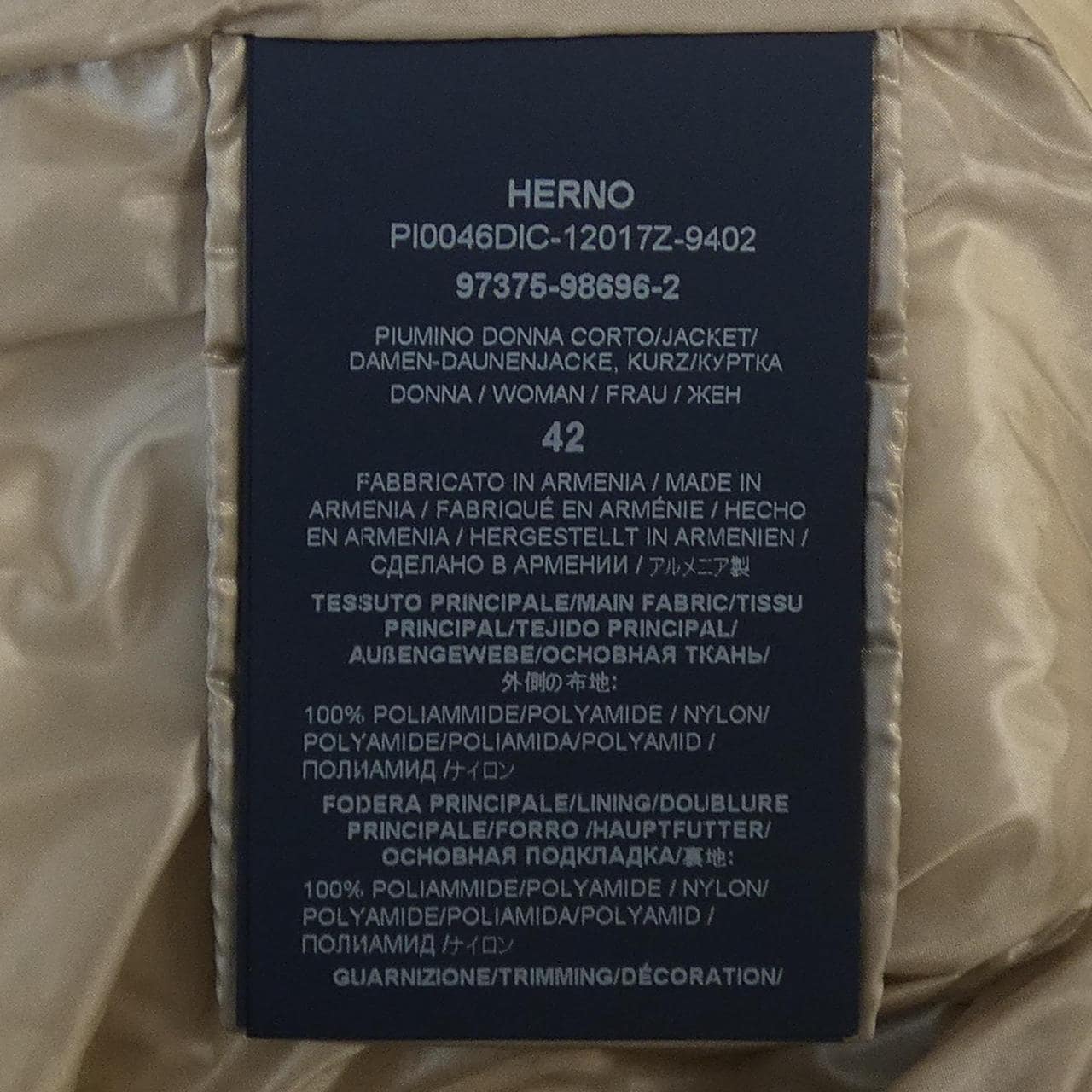ヘルノ Herno PI0046DIC 12017Z 9402 ダウンジャケット