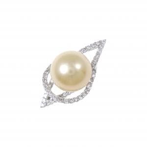 750WG 白蝶パール ペンダント 10.9mm