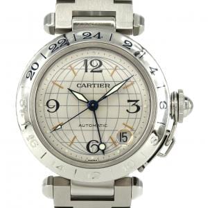 カルティエ パシャC GMT W31029M7 SS 自動巻