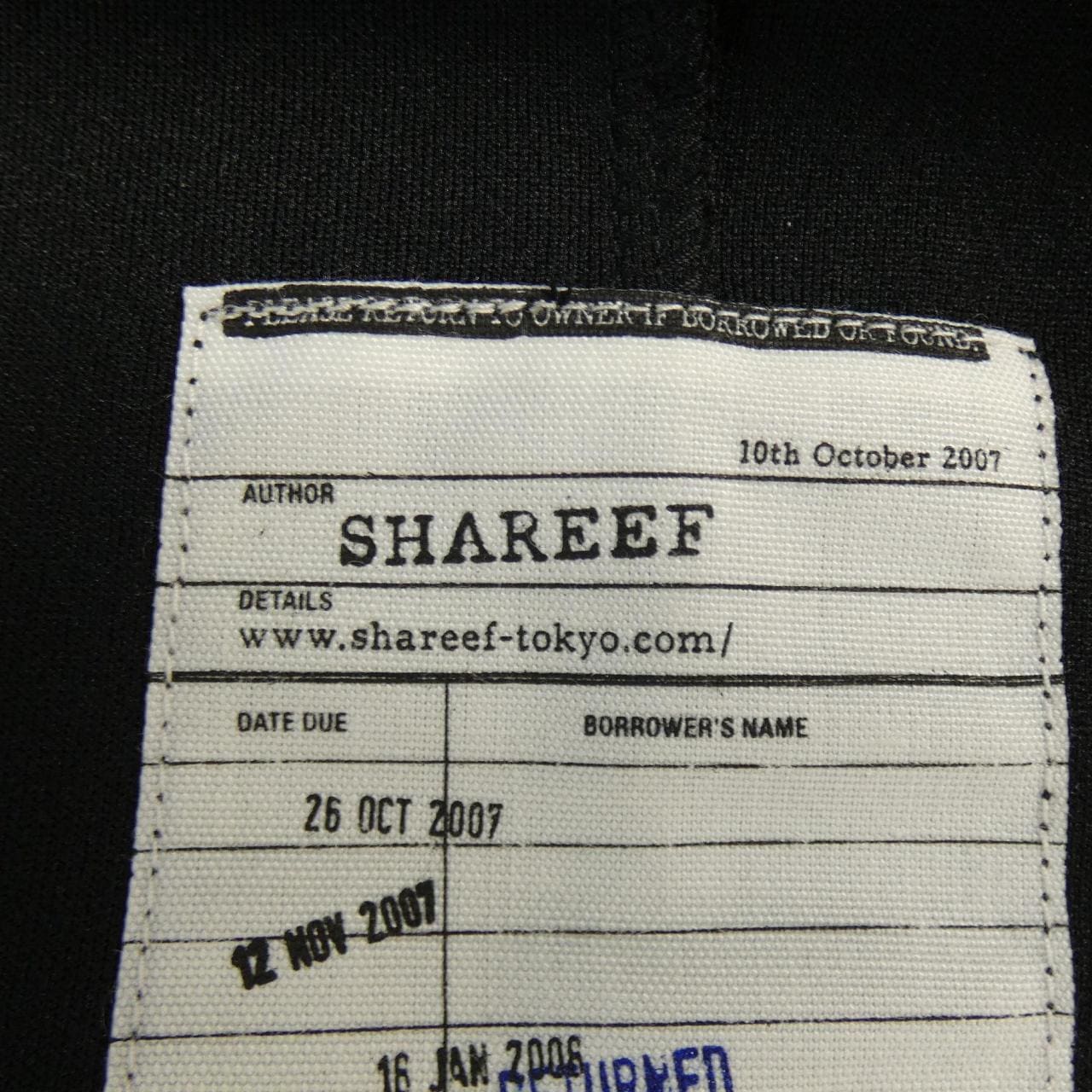 シャリーフ SHAREEF Tシャツ